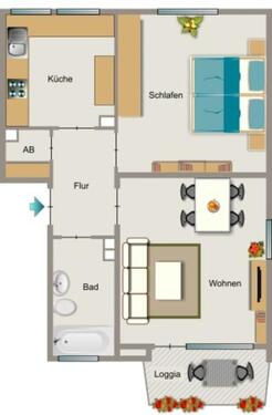 Foto - Etagenwohnung zur Miete in Duisburg