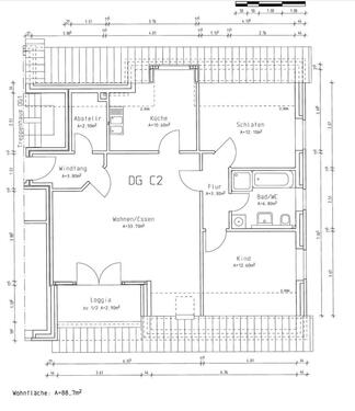 Foto - 3 Zimmer Dachgeschoßwohnung zur Miete in Bückeburg