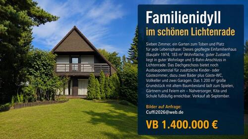 Foto - Haus im Berliner Süden - 1.400.000,00&nbsp;EUR Kaufpreis, ca.&nbsp; 183,00&nbsp;m&sup2;