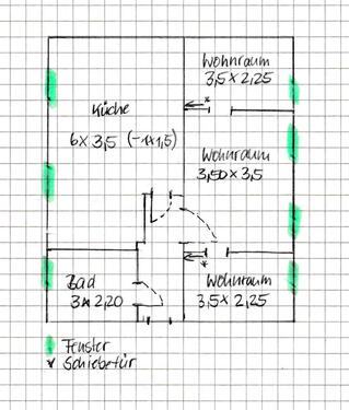 Foto - Kleine 3-DG-Raum-Wohnung in Jena Ost