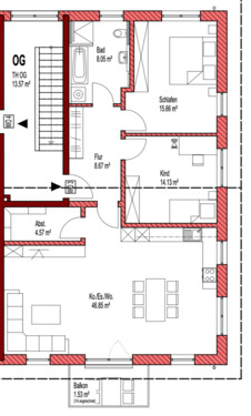 Foto - 3.5 Zimmer Etagenwohnung zur Miete in Dingolfing