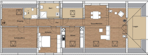 Foto - 135 m² Senioren-Loft mit Engelbergblick & 20 m² Loggia!