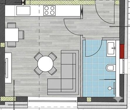 Foto - 1 Zimmer Etagenwohnung in Stuttgart