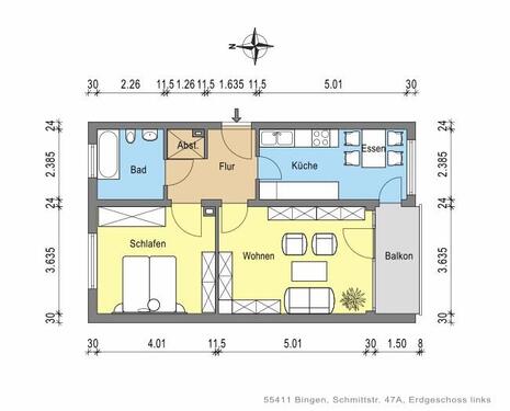 Foto - Erdgeschoßwohnung in Bingen am Rhein zur Miete