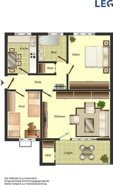 Foto - 3 Zimmer Erdgeschoßwohnung zur Miete in Duisburg