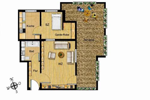 Foto - 2 Zimmer Einfamilienhaus in Germering