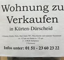 Eigentumswohnung - 380.000,00&nbsp;EUR Kaufpreis, ca.&nbsp; 115,00&nbsp;m&sup2; in Kürten (PLZ: 51515)