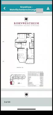 Foto - 3 Zimmer Wohnung Balkon Einbauküche Garage Gäste WC Kornwestheim