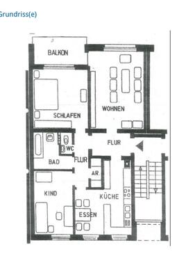 Foto - 3-Zimmer-Wohnung mit EBK, Balkon & getrenntem BadWC in Lüchow