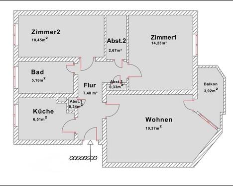 Foto - 3 Zimmer Etagenwohnung zum Kaufen in Salzgitter