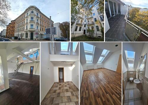 Foto - Repräsentative Büro-Praxisfläche im DG mit Galerie, Kamin, 2 sep. WCs, gr. Balkon, Lift, SP mgl.