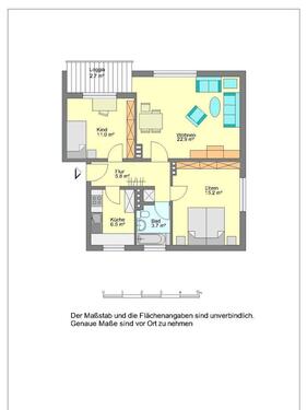 Foto - 3 Zimmer Etagenwohnung zur Miete in Detmold