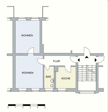 Foto - Etagenwohnung in Neubrandenburg zur Miete