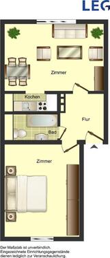 Foto - Ab 01.09. frei! 2-Zimmer-Wohnung in Solingen Mitte