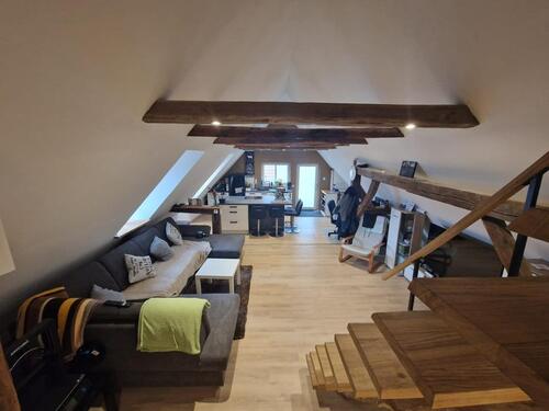 Foto - Geräumige 1-Raum-Dachgeschosswohnung im sanierten Fachwerkhaus