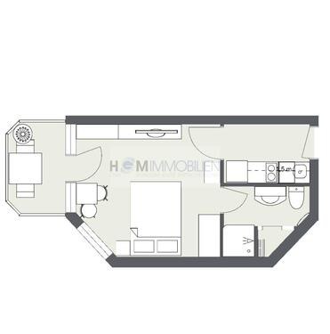 Foto - 1.5 Zimmer Etagenwohnung zur Miete in Sigmaringen
