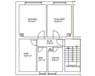 Sanierte 3-Raum-Wohnung im Grünen - Marienberg