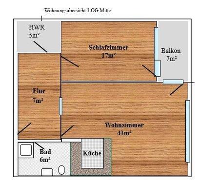 Foto - 2 Zimmer Etagenwohnung zur Miete in Leipzig