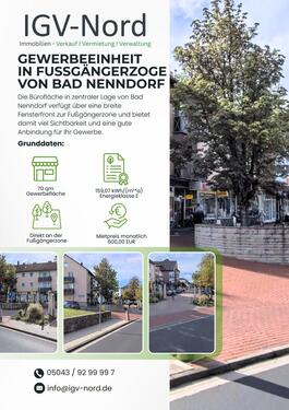 Foto - Gewerbeeinheit in Fußgängerzone von Bad Nenndorf