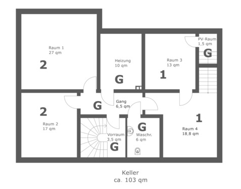 Foto - 5 Zimmer Erdgeschoßwohnung zum Kaufen in Weyhe