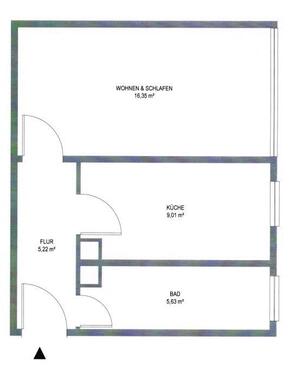 Foto - 1 Zimmer Etagenwohnung zum Kaufen in Ludwigshafen am Rhein