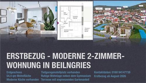 Foto - Vermiete eine Wohnung zum Erstbezug in Beilngries