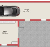 2 beheizte Lagerräume & Garage für 3 PKW 94,25 qm Fläche - Bassum