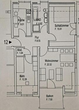 Foto - Etagenwohnung zur Miete in Würzburg
