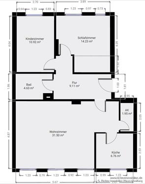 Foto - Etagenwohnung zur Miete in Freiberg