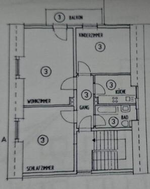 Foto - 3 Zimmer Dachgeschoßwohnung zur Miete in Taunusstein