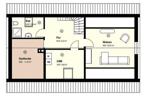 Foto - 4 Zimmer Maisonettenwohnung in Vechta