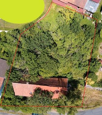 Foto - Fachwerkhaus mit Scheune im grünen 922 m² Hang Grundstück