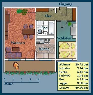 Foto - 2 Zimmer Etagenwohnung zur Miete in Dresden