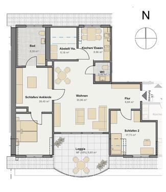 Foto - Etagenwohnung zur Miete in Bielefeld