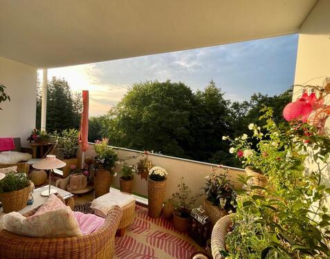 Foto - Bredeney, 64 qm, 2 Zimmer, Sonnenbalkon mit Fernsicht