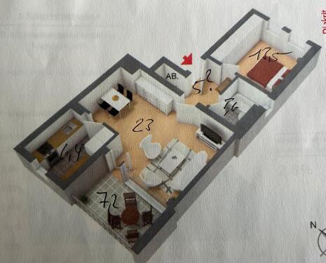 Foto - Unterhaching 58 qm Wohnung am Ortspark ab 01.08. frei