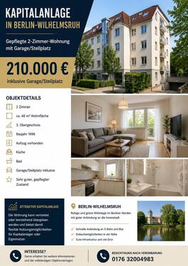 Foto - Attraktive 2-Zimmer-Wohnung in Berlin-Wilhemsruh mit Stellplatz