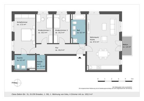 Foto - 4 Zimmer Etagenwohnung zur Miete in Dresden