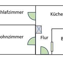 Wohnung 40qm, 2 Zimmer in Helmstedt