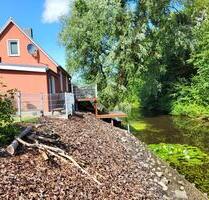 Haus am Kanal in Altenbruch Wasser Nordsee Cuxhaven