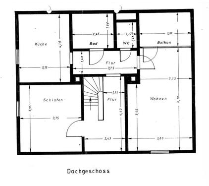 Foto - Dachgeschosswohnung Remscheid Süd 70m2 Kaltmiete 480€
