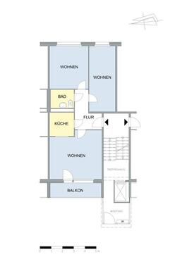 Foto - 3 Zimmer Etagenwohnung in Neubrandenburg