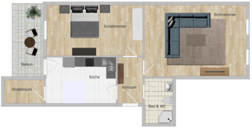 Foto - 2 Zimmer Etagenwohnung in Chemnitz