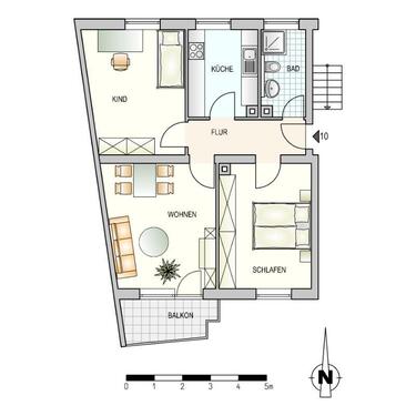 Foto - 3 Zimmer Etagenwohnung in Ulm