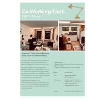 Co-Working Space Arbeitsplatz Tisch in Köln
