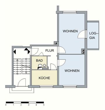 Foto - Etagenwohnung in Neubrandenburg zur Miete