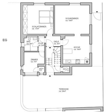 Foto - 3 Zimmer Hochparterre zur Miete in Selters (Taunus)