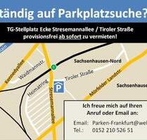 Vermiete TG Stellplatz in Frankfurt Sachsenhausen-Nord - Frankfurt am Main Süd