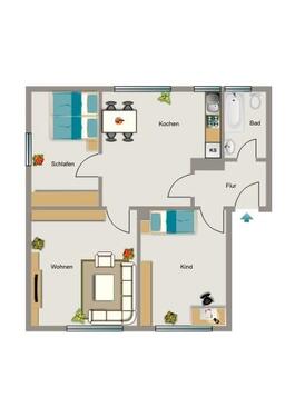 Foto - 3.5 Zimmer Erdgeschoßwohnung zur Miete in Marl