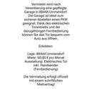 Foto - Garage zu Vermieten - 60,00&nbsp;EUR Miete,
